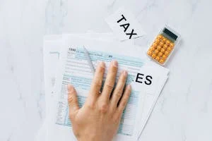 preparing tax paperwork